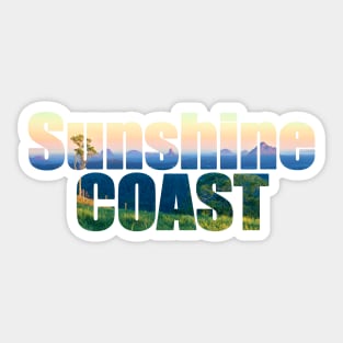 Sunshine Coast - Glasshouse Mountains Sunset Sticker